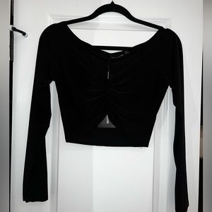 NWT Slinky Long Sleeve Crop Top